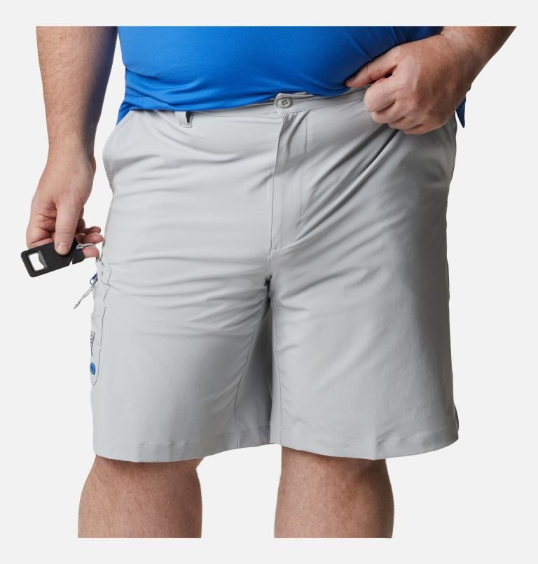 Men's Columbia PFG Terminal Tackle Shorts Light Grey | Plus Size CA-Q4C50